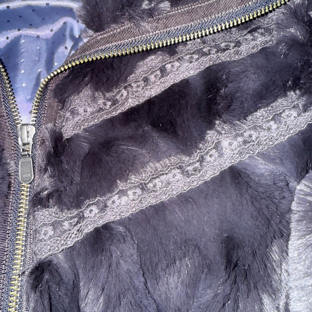 Anthropologie Cropped Black Fur Jacket - Picture 4 of 4